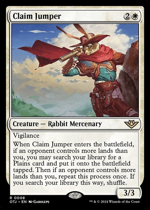 Claim Jumper - OTJ - Near Mint MTG