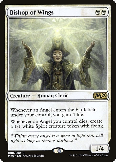 Bishop of Wings - M20 - Near Mint MTG