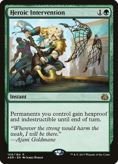 Heroic Intervention - AER - Near Mint MTG