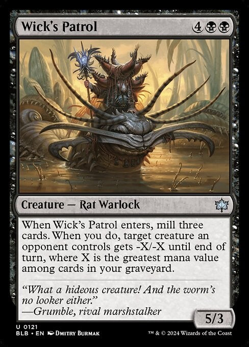 Wick's Patrol - BLB - Near Mint MTG