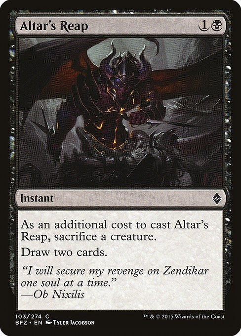 Altar's Reap - BFZ - Near Mint MTG