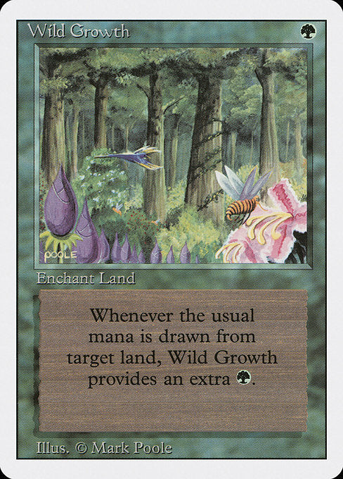 Wild Growth - 3ED - Near Mint MTG