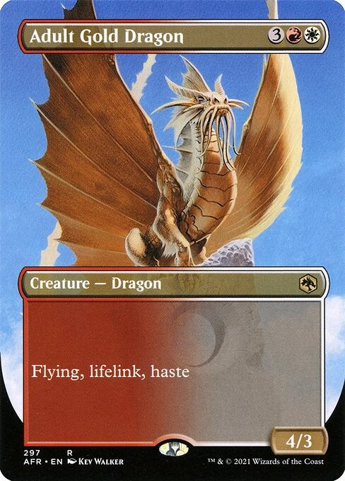 Adult Gold Dragon - AFR - Near Mint MTG
