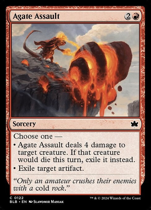 Agate Assault - BLB - Near Mint MTG