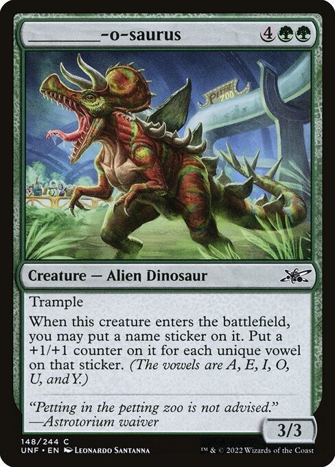 _____-o-saurus - UNF - Near Mint MTG