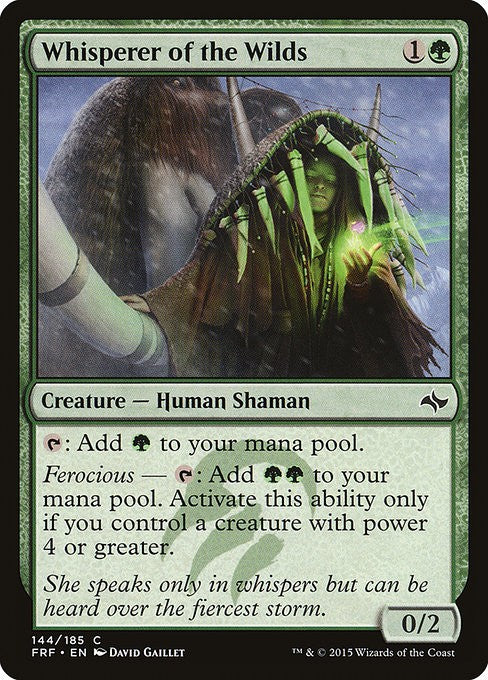 Whisperer of the Wilds - FRF - Near Mint MTG