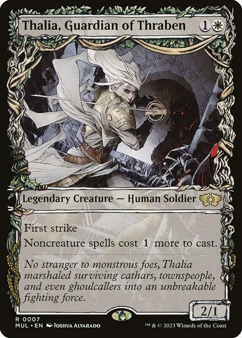 FOIL - Thalia, Guardian of Thraben - MUL - Near Mint MTG