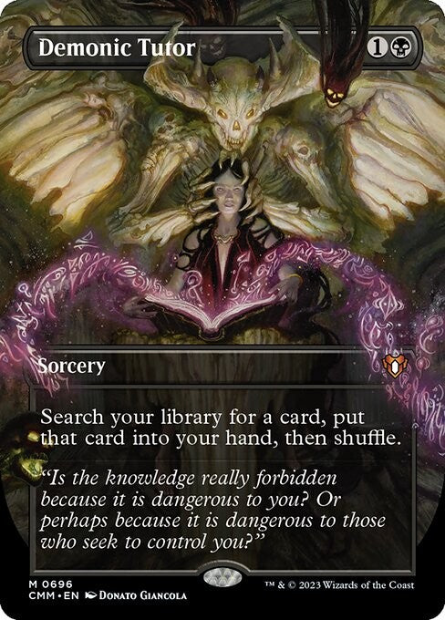 Demonic Tutor - CMM - Near Mint MTG