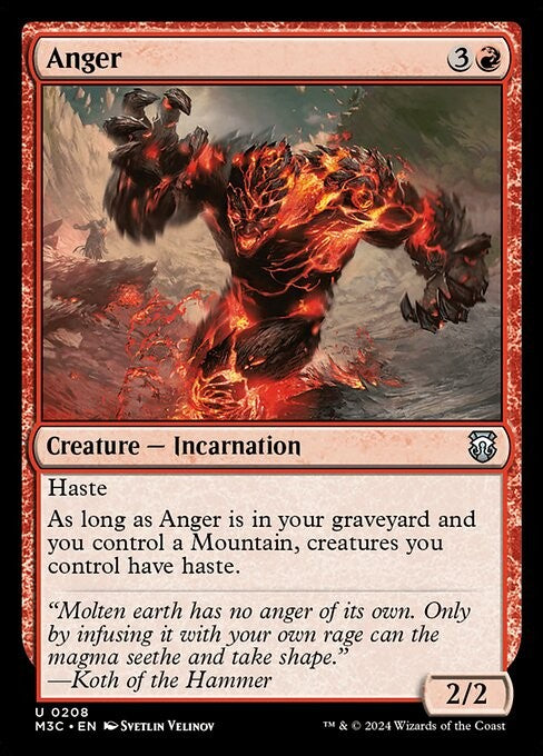 Anger - M3C - Near Mint MTG
