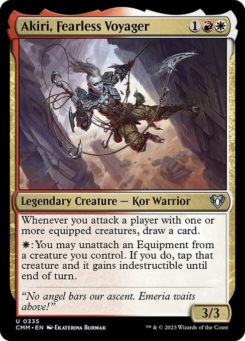 Akiri, Fearless Voyager - CMM - Near Mint MTG