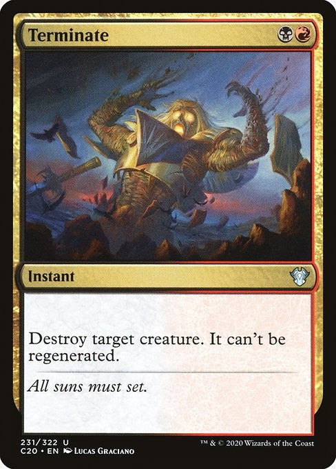Terminate - C20 - Near Mint MTG