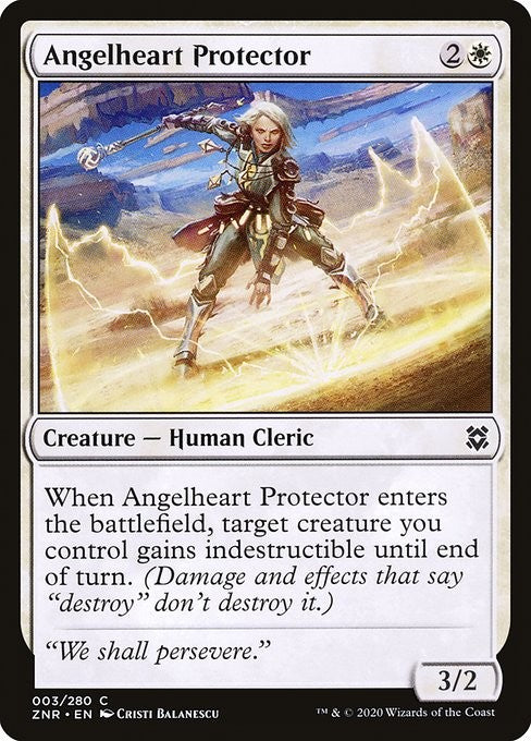 Angelheart Protector - ZNR - Near Mint MTG