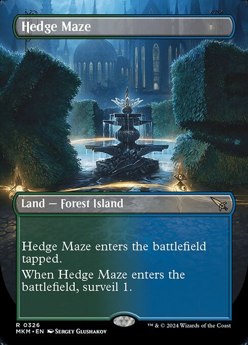 FOIL - Hedge Maze - MKM - Near Mint MTG