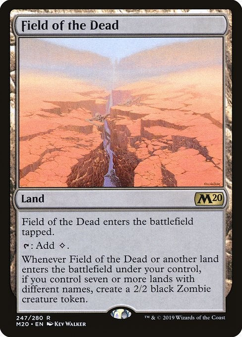 Field of the Dead - M20 - Near Mint MTG