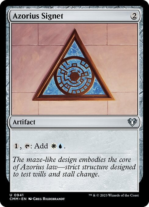 Azorius Signet - CMM - Near Mint MTG