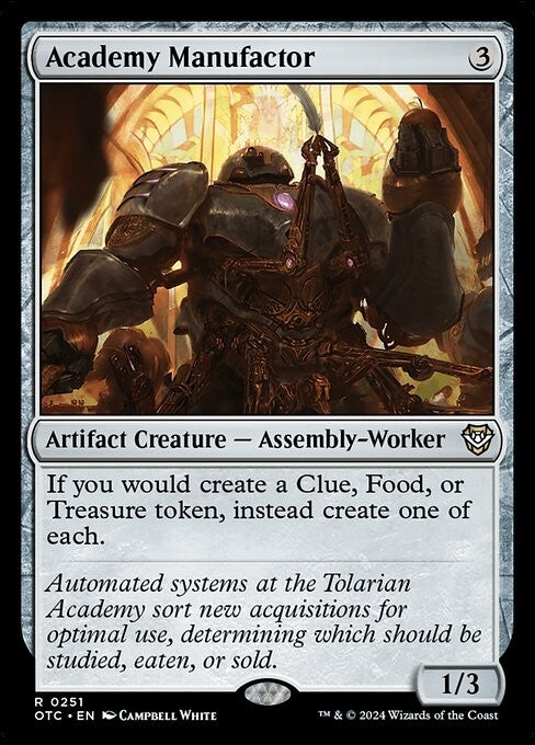 Academy Manufactor - OTC - Near Mint MTG