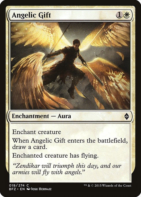 Angelic Gift - BFZ - Near Mint MTG