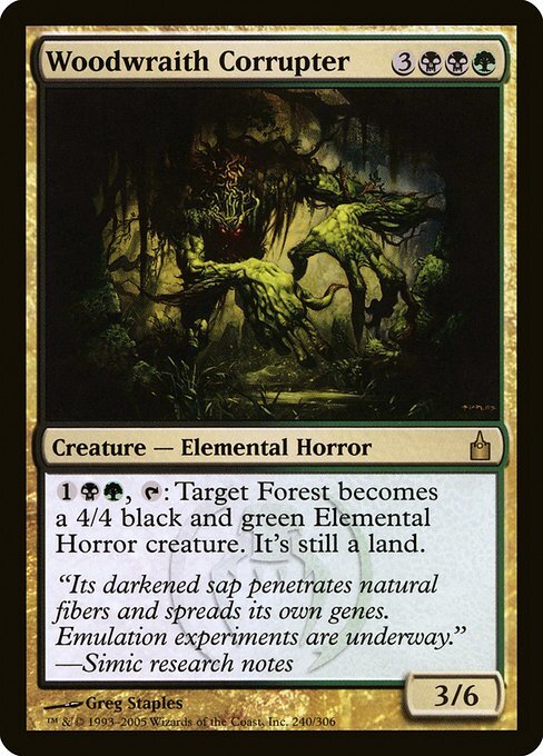 Woodwraith Corrupter - RAV - Near Mint MTG