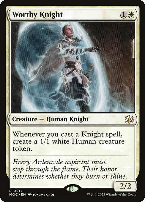 Worthy Knight - MOC - Near Mint MTG