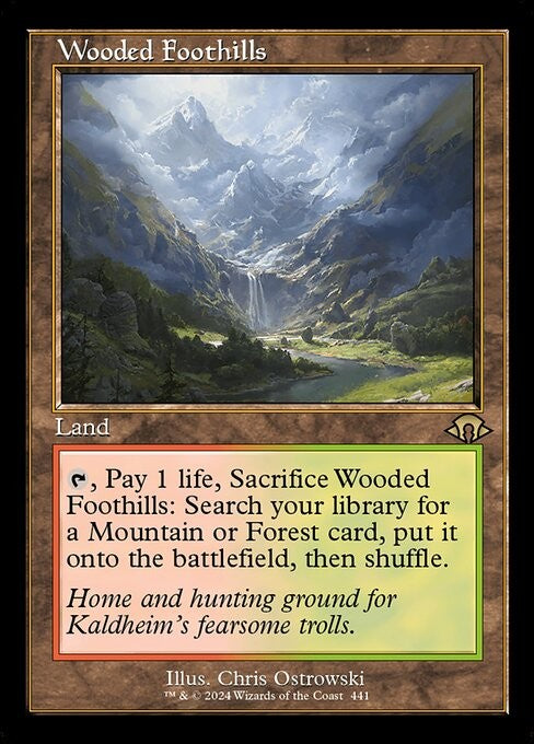 Wooded Foothills - MH3 - Near Mint MTG