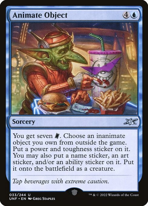 Animate Object - UNF - Near Mint MTG