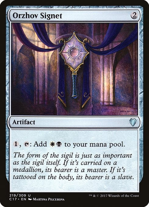 Orzhov Signet - C17 - Near Mint MTG