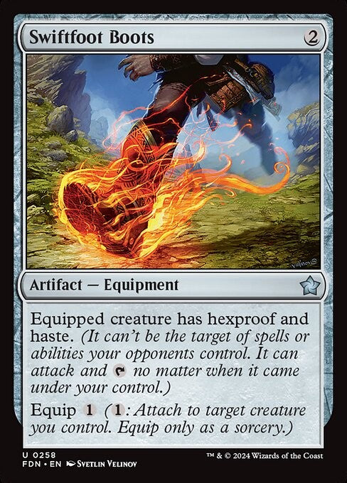Swiftfoot Boots - FDN - Near Mint MTG