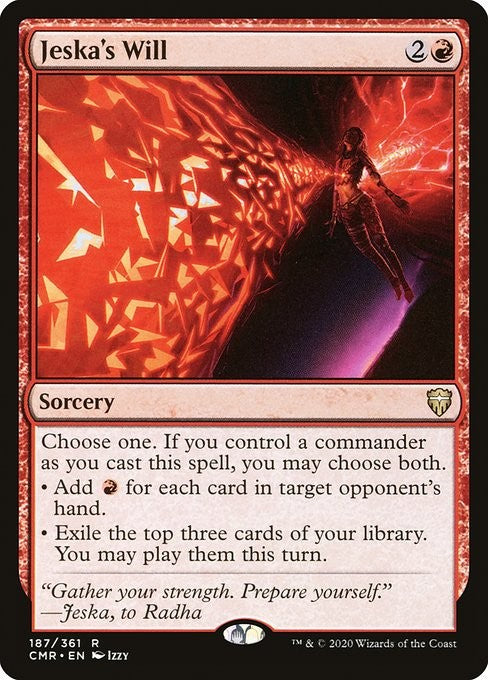 Jeska's Will - CMR - Near Mint MTG