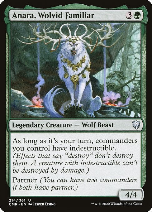 Anara, Wolvid Familiar - CMR - Near Mint MTG