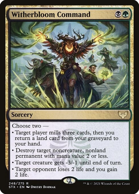 Witherbloom Command - STX - Near Mint MTG