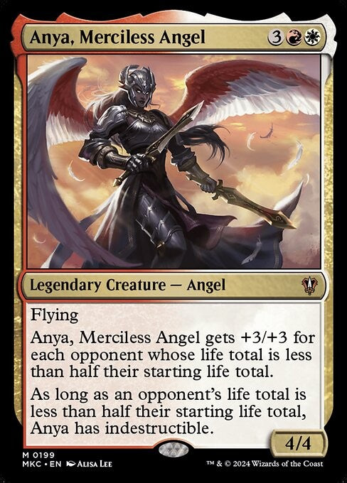 Anya, Merciless Angel - MKC - Near Mint MTG
