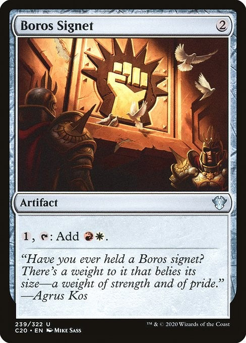 Boros Signet - C20 - Near Mint MTG