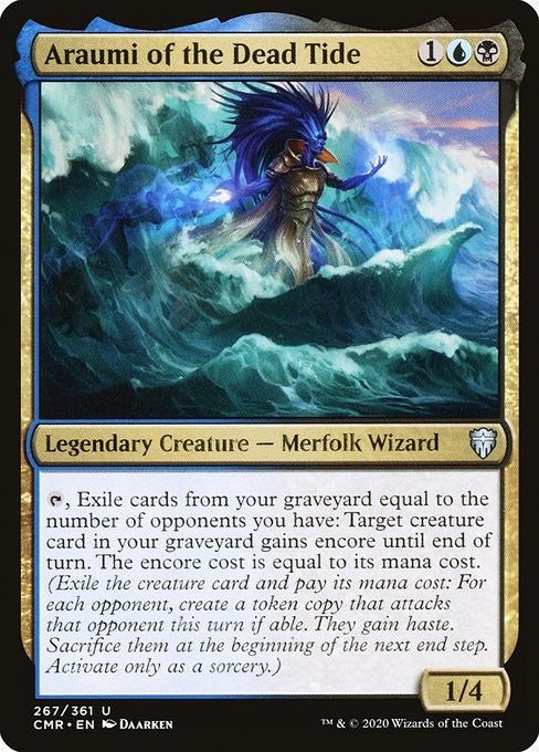 Araumi of the Dead Tide - CMR - Near Mint MTG