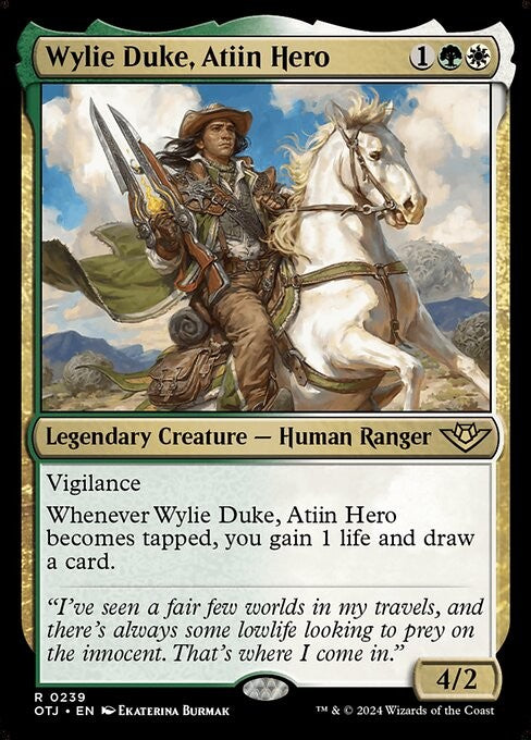Wylie Duke, Atiin Hero - OTJ - Near Mint MTG