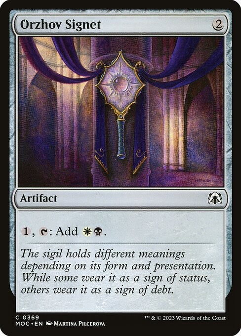 Orzhov Signet - MOC - Near Mint MTG