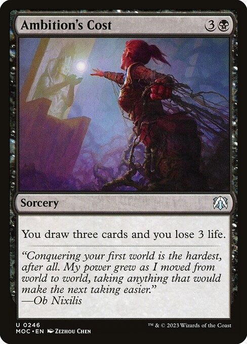 Ambition's Cost - MOC - Near Mint MTG