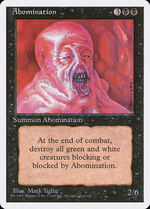 Abomination - 4ED - Near Mint MTG