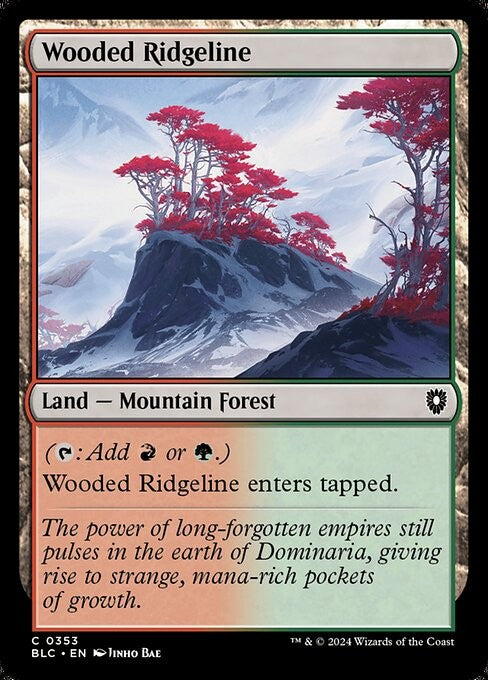 Wooded Ridgeline - BLC - Near Mint MTG