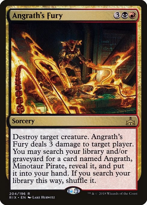 Angrath's Fury - RIX - Near Mint MTG