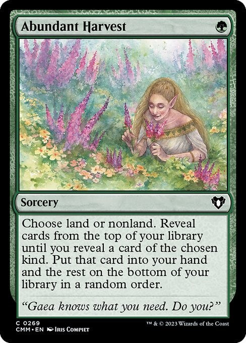Abundant Harvest - CMM - Near Mint MTG