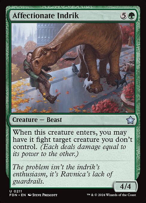 Affectionate Indrik - FDN - Near Mint MTG