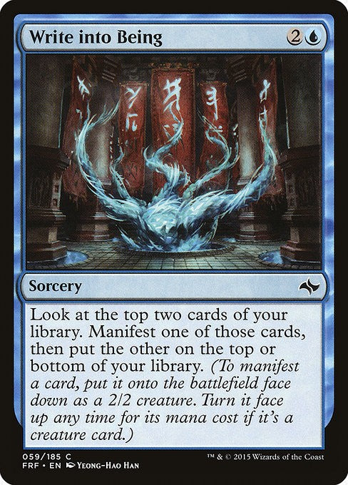 Write into Being - FRF - Near Mint MTG