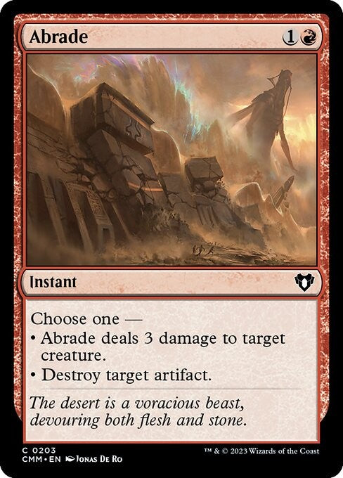 Abrade - CMM - Near Mint MTG