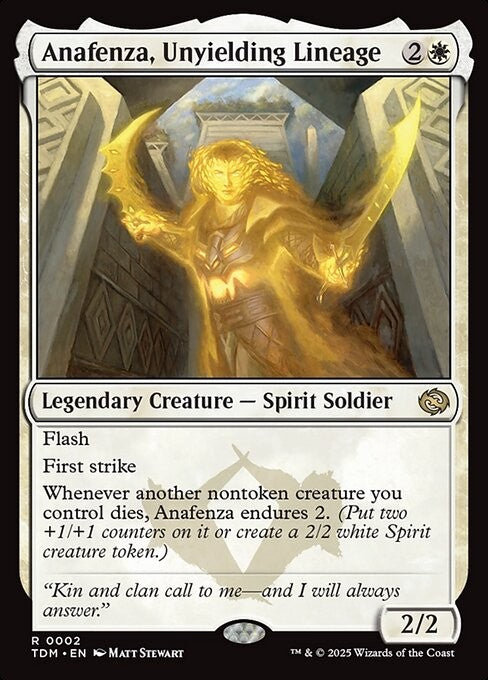Anafenza, Unyielding Lineage - TDM - Near Mint MTG
