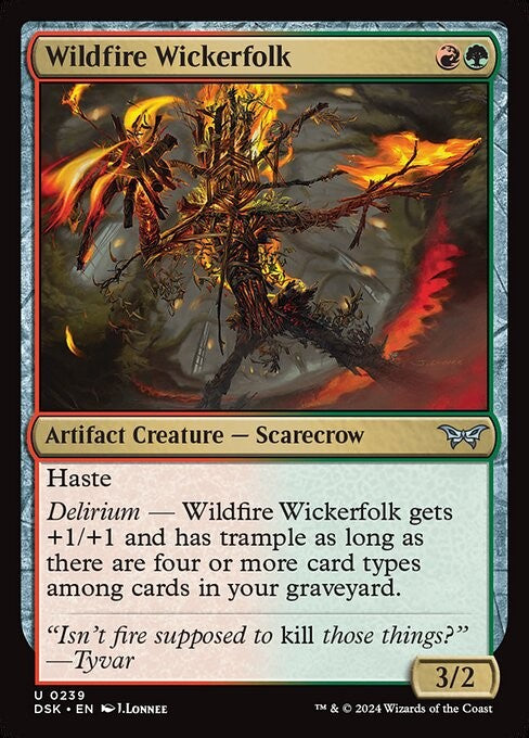 Wildfire Wickerfolk - DSK - Near Mint MTG