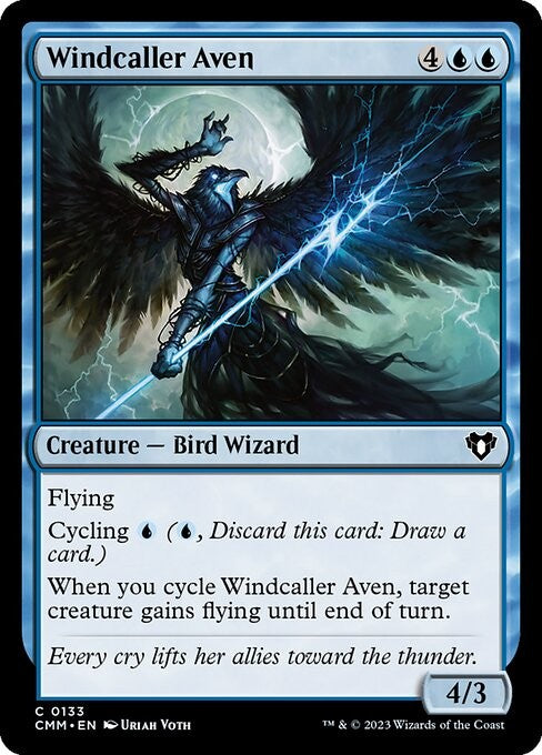 Windcaller Aven - CMM - Near Mint MTG