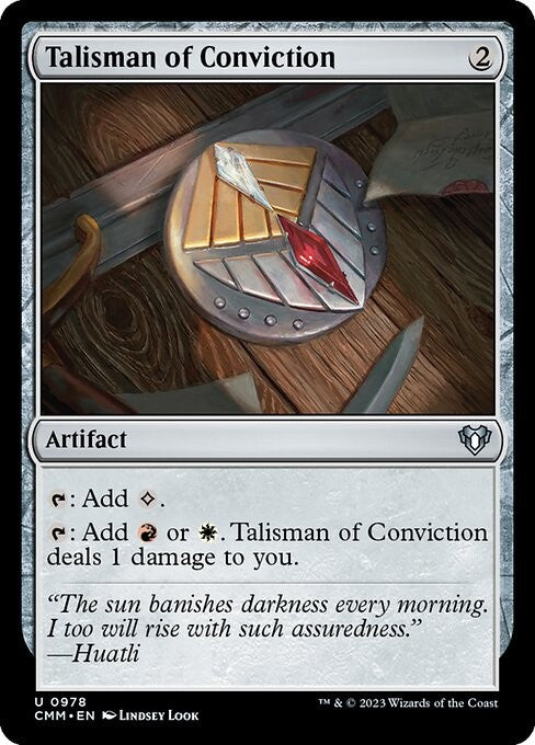 Talisman of Conviction - CMM - Near Mint MTG