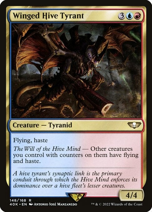 Winged Hive Tyrant - 40K - Near Mint MTG