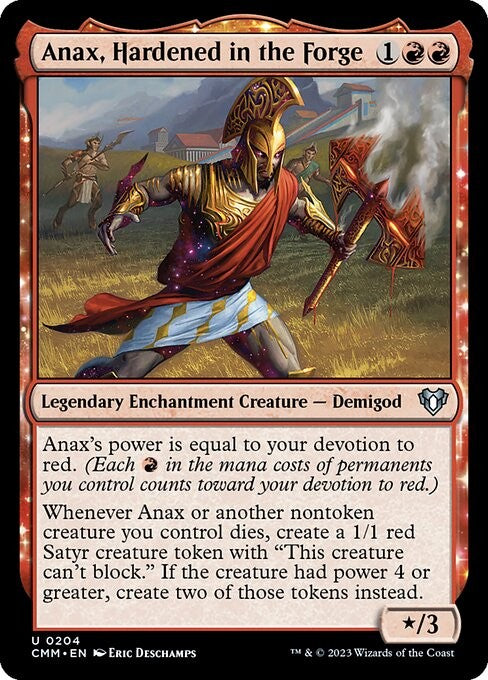 Anax, Hardened in the Forge - CMM - Near Mint MTG