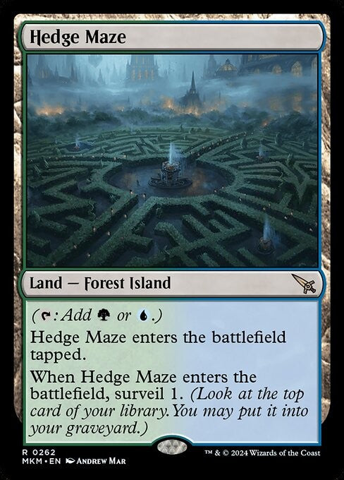 Hedge Maze - MKM - Near Mint MTG